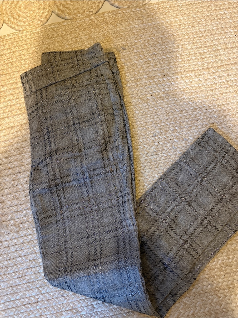Chico's  Gray Plaid Dress Pants